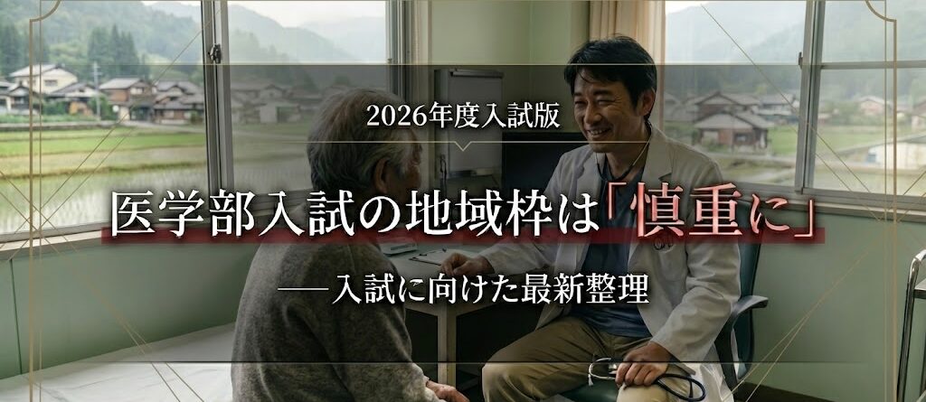 医学部入試の地域枠には慎重に！2026年度の地域枠実施大学【全71校】